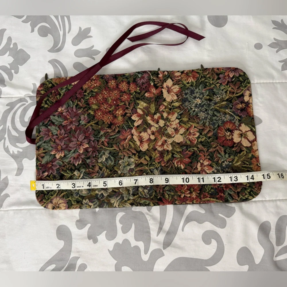 James Avery Vintage 90’s Floral Tapestry Jewelry Folded Case